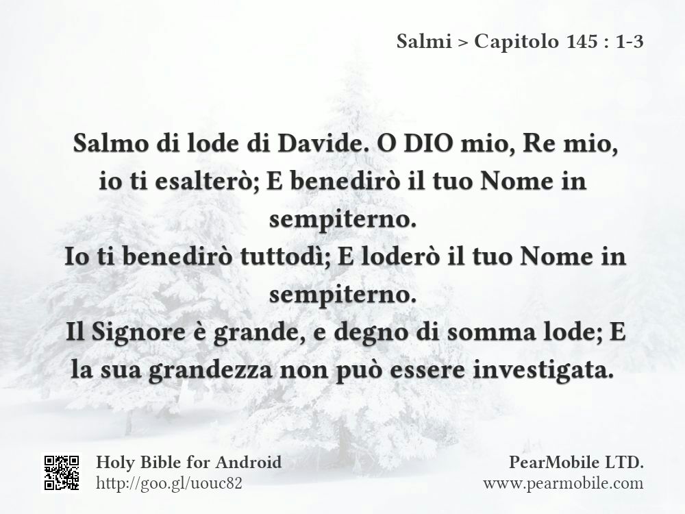 Salmi, Capitolo 145:1-3